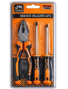 8 in plier & 2 screwdriver set