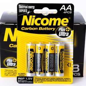 aa battery (carbon zinc) – 4 piece card pack | long lasting power for everyday devices