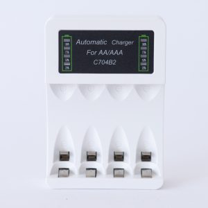 universal aa/aaa battery charger – fast & safe charging for ni mh/ni cd rechargeable batteries with led indicator