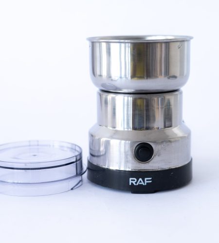 electric coffee grinder – stainless steel blades, one touch operation, portable bean & spice grinder for freshly ground coffee, herbs & nuts
